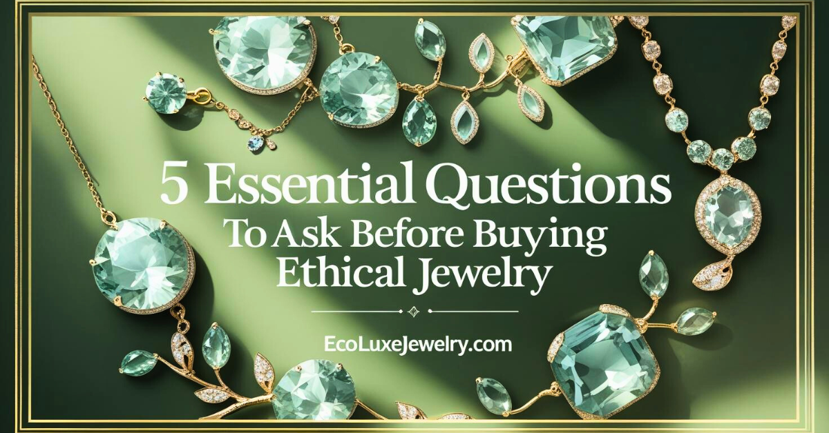 5 Essential Questions to Ask Before Buying Ethical Jewelry -- by EcoLuxe Jewelry